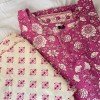 PURPLE FLORAL KURTA PANT SET
