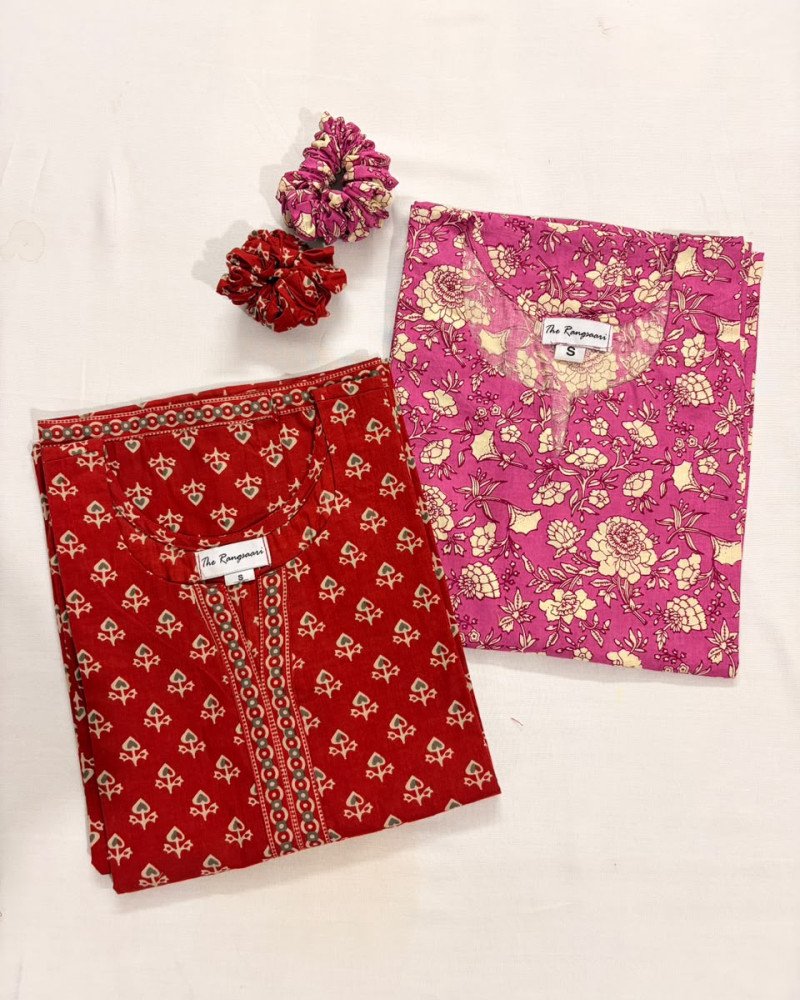 COMBO OF 2 LONG STRAIGHT KURTIS(S)