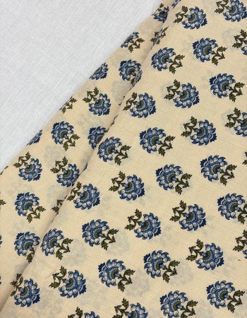 BLUE FLOWER BOOTA NIGHT SET