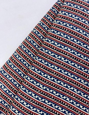 BLUE MAROON STRIPES NIGHT SET