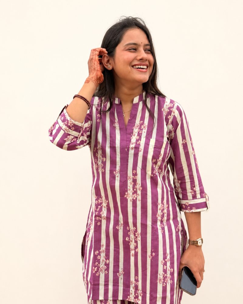 PURPLE LINING CO-ORD SET