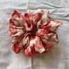 WHITE PINK FLORAL  SCRUNCHY
