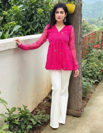 RANI BANDHANI GEORGETTE CLAIRE TOP