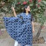 GEOMETRIC BOX MOTIF UMBRELLA GHER KURTI