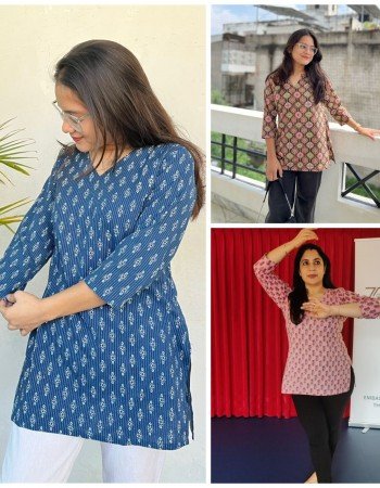 COMBO OF 5 SHORT STRAIGHT KURTIS