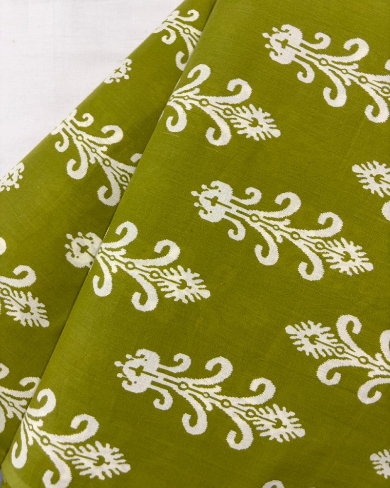 LIGHT GREEN MOTIF ROSE DRESS