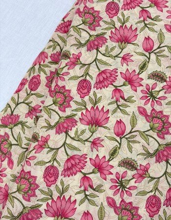 PINK FLORAL BOOTA NIGHT SET
