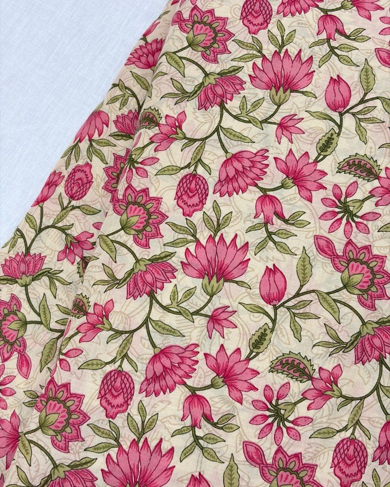 PINK FLORAL BOOTA NIGHT SET