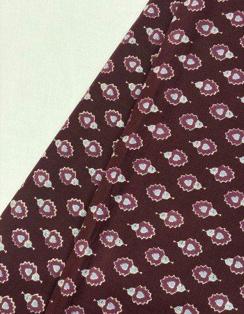 DARK PURPLE BLUE LITTLE  MOTIF ROSE TOP