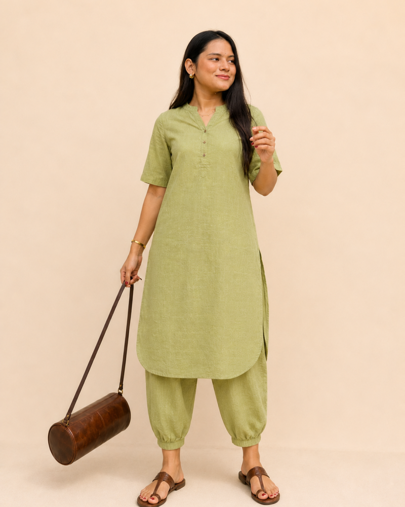 PISTA GREEN OFFICE WEAR SET
