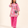 SOLID PINK FLORAL FARSI SET
