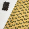 YELLOW MOTIF HANDBLOCK VEST TOP