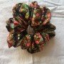 BLACK MULTICOLOURED SCRUNCHY
