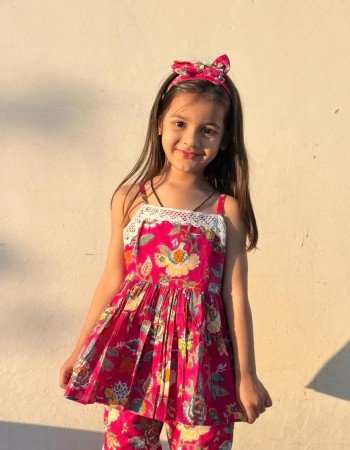 RANI FLORAL SHARARA KIDS DRESS