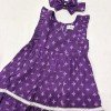 PURPLE BANDHANI KIDS FROCK
