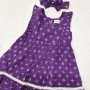 PURPLE BANDHANI KIDS FROCK