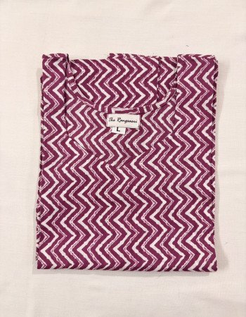 PURPLE LINING LONG KURTI (L)