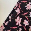 BLACK FLORAL A LINE KURTI