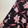BLACK FLORAL LONG STRAIGHT KURTI