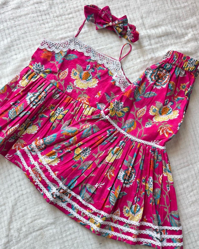 RANI FLORAL SHARARA KIDS DRESS