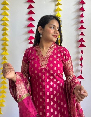 RANI CHANDERI GHARARA SET