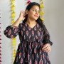 BLACK IKAT CLAIRE TOP