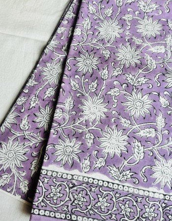 LAVENDER FLORAL COTTON SUIT SET