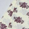 WHITE PURPLE FLOWER MOTIF NIGHT SET