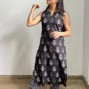BLACK MOTIF KURTA BOTTOM 