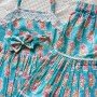 BLUE FLORAL MOTIF SHARARA KIDS DRESS