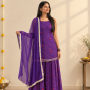 BANDHEJ SHARARA SUIT SET