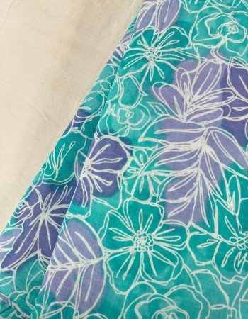 LIGHT FEROZI FLOWER MOTIF NIGHT SET