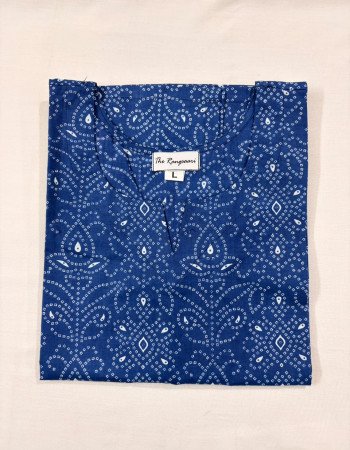 BLUE LONG KURTI (L)