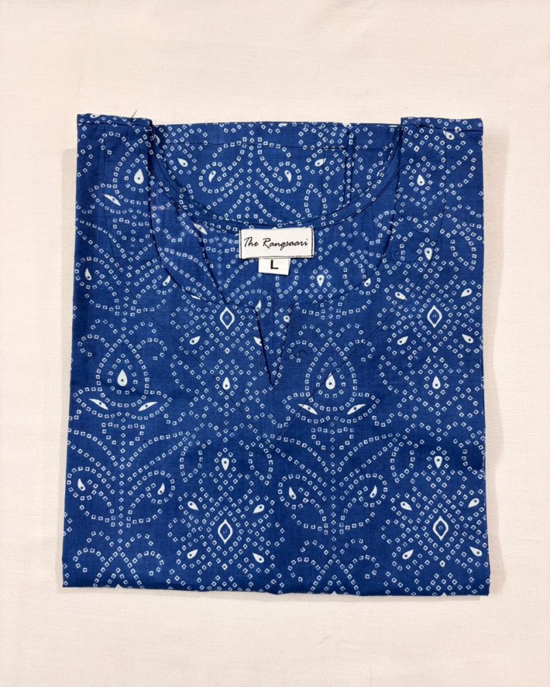 BLUE LONG KURTI (L)