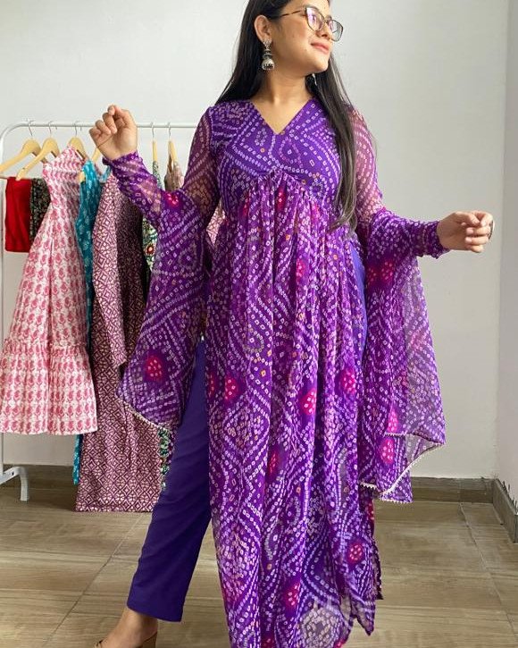 RADHA BANDHANI SET (JAMUNI )