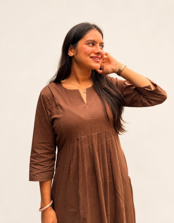 SOLID BROWN ALIA CUT SET