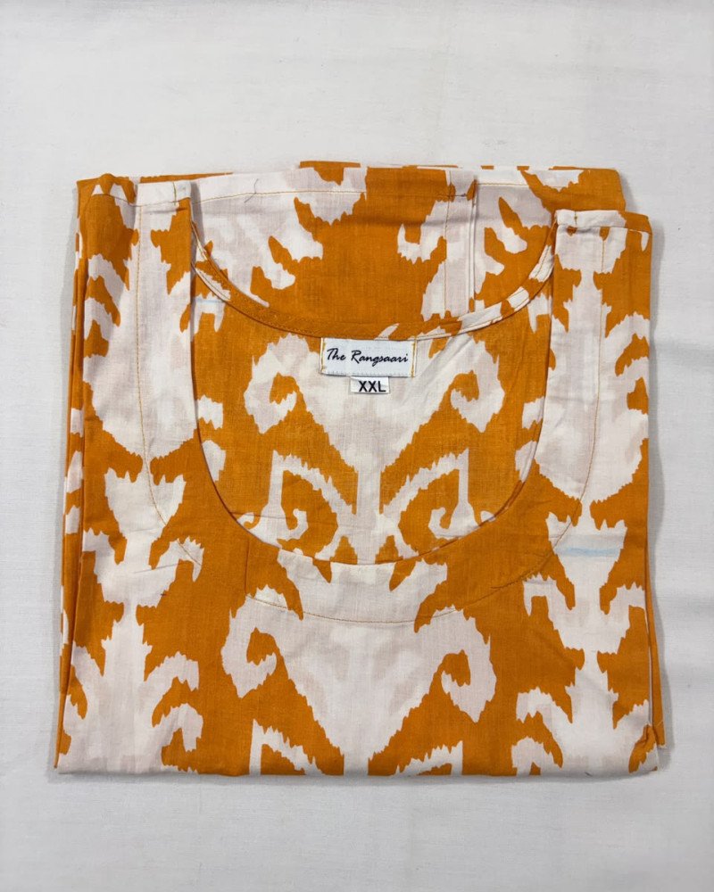 YELLOW LONG KURTI (XL)