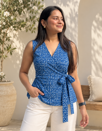 INDIGO KNOT TOP