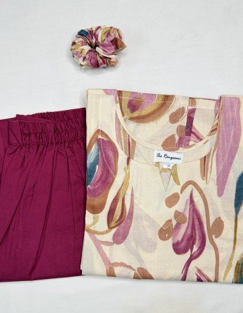 BEIGE MAUVE FLORAL SUIT SET 