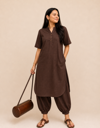 BROWN OFFICE WEAR SET