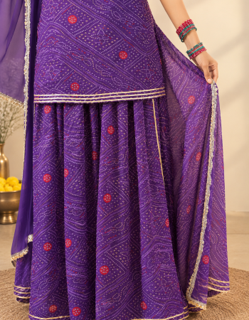 BANDHEJ SHARARA SUIT SET
