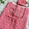PINK CHIKANKARI LONG STRAIGHT KURTI