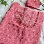PINK CHIKANKARI LONG STRAIGHT KURTI