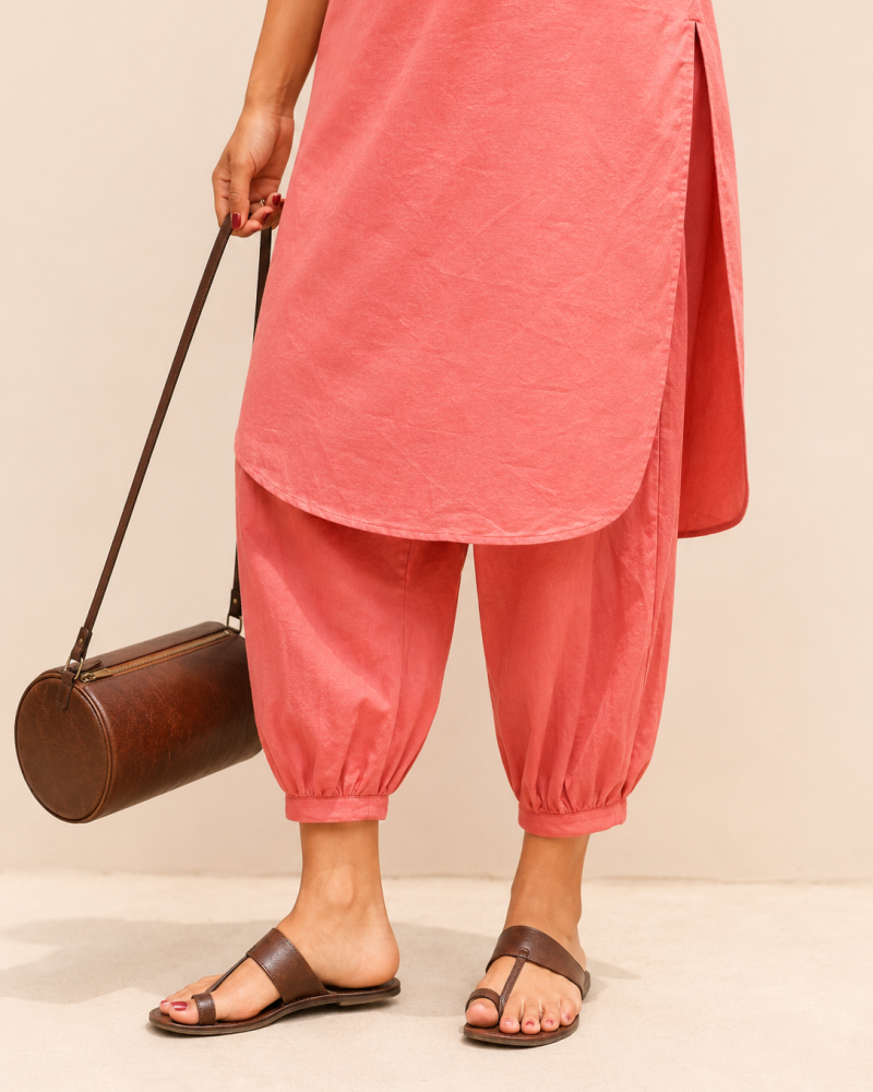 SALMON PINK OFFICE WEAR SET