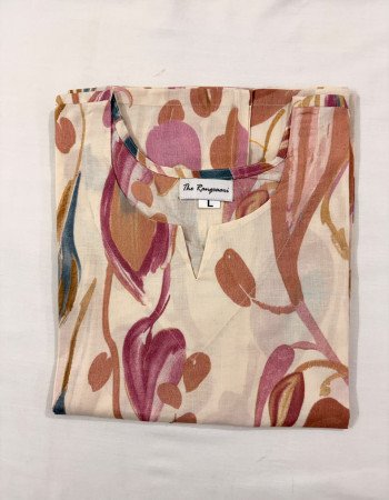 OFF WHITE LONG KURTI (L)