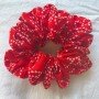 RED BANDHEJ SCRUNCHY