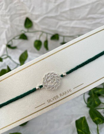 SILVER 925 HALLMARKED OM RAKHI