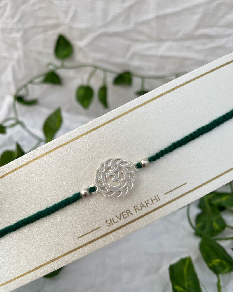 SILVER 925 HALLMARKED OM RAKHI