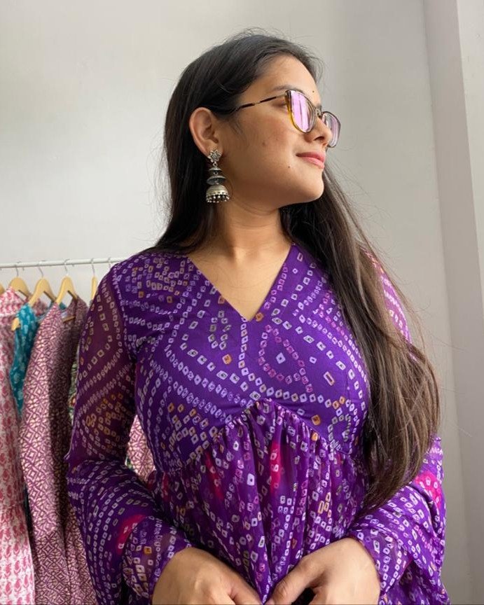 RADHA BANDHANI SET (JAMUNI )
