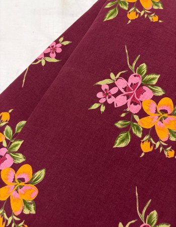 DARK MAROON FLOWER VEST TOP